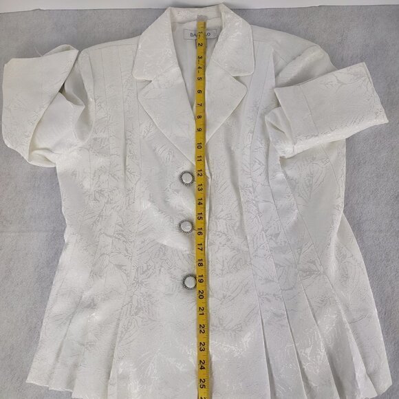 Danillo Mother Of Pearl/White Business Jacket Size 14 - Picture 7 of 10